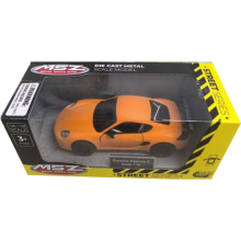 Метална кола PORSCHE CAYMAN S с отварящи се врати - PULL BACK - (1:32)