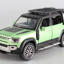 Метален джип със звук, светлина и отварящи се врати (1:32) - PULL BACK