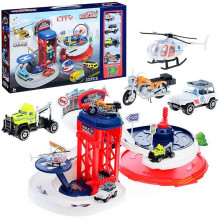 Въртящ се паркинг с метални машини - CITY