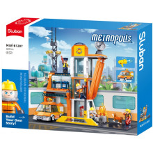 Конструктор Щаб на спасителните сили и джип PULL BACK