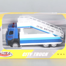 Метален камион VOLVO със стълба за самолет - 1:72