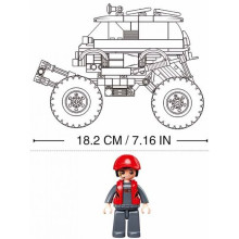 Конструктор Джип всъдеход - PULL BACK