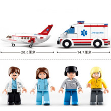 Конструктор Спасителен самолет и линейка