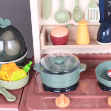 Кухня с мивка, пара, аспиратор и яйцеварка - 93 см.