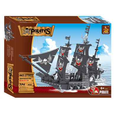 Конструктор Пиратски кораб - 714 елемента