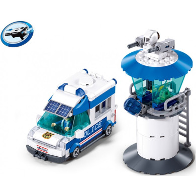 Конструктор Полицейски микробус с охранителна кула