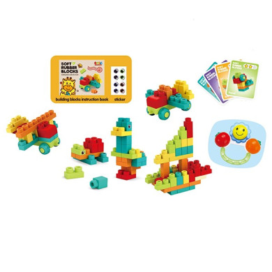 Гумен конструктор в раница - 52 елемента