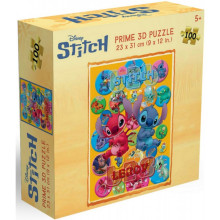 Пъзел лентикулярен 3D STITCH - 100 елемента