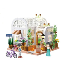 Конструктор Магазин за цветя с LED светлина 