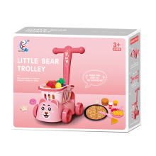 Количка за пазаруване с плодове и зеленчуци