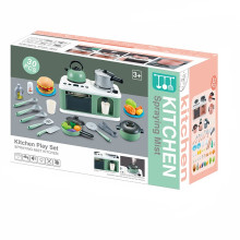 Печка с посуда и продукти