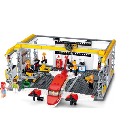 Конструктор Самолет и ремонтен хангар 