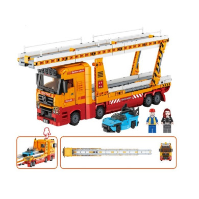 Конструктор Автовоз с катапулт, дълга писта и кола