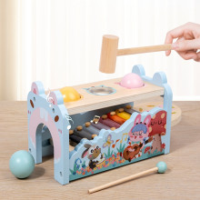 Дървена интерактивна играчка - 3 в 1