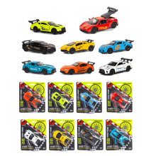 Метална кола с отварящи се врати (1:64) - PULL BACK