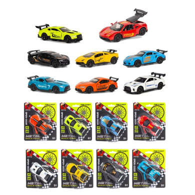 Метална кола с отварящи се врати (1:64) - PULL BACK