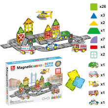 Магнитен конструктор CITY - 50 елемента