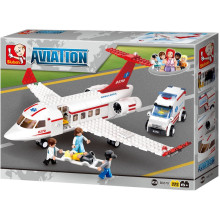 Конструктор Спасителен самолет и линейка