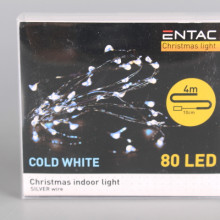 Коледни 80 LED COLD лампички - 4 метра