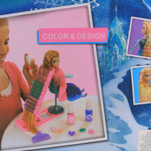 Кукла и студио за оцветяване на кичури