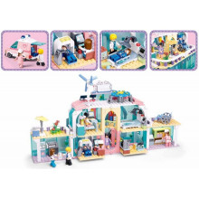 Конструктор Болница с линейка - PULL BACK - 668 елемента