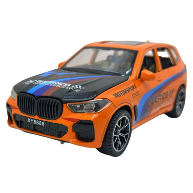 Метална кола със звук, светлина и отварящи се врати 1:24 - PULL BACK