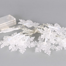 Коледни лампички - снежинки