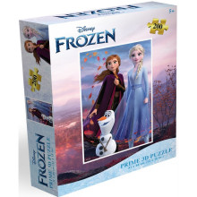 Пъзел лентикулярен 3D FROZEN - 200 елемента