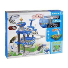 Полицейски паркинг с кола сменяща цвета си