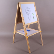 Дървена ученическа дъска за писане и рисуване - 124 см.