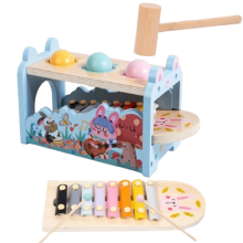 Дървена интерактивна играчка - 3 в 1