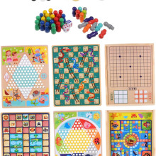 Дървена настолна игра - 7 в 1