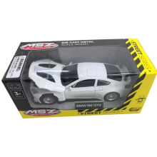 Метална кола BMW M6 GT3 с отварящи се врати - PULL BACK - (1:32)