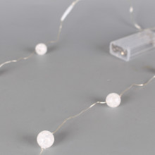 Коледни 10 LED лампички - топки