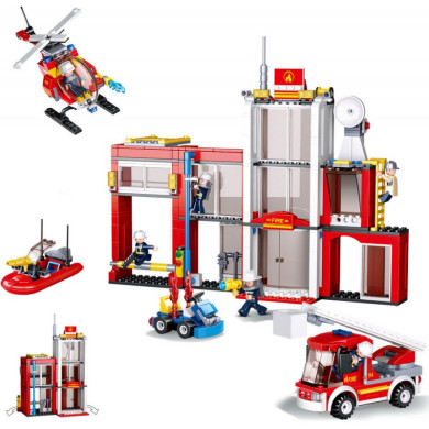 Конструктор Пожарна станция с пожарни машини