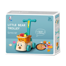 Количка за пазаруване с плодове и зеленчуци