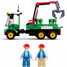 Конструктор Камион с ремарке и кран за трупи 