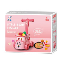 Количка за пазаруване с продукти 