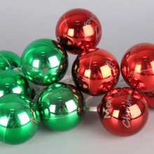 Светещи коледни топки - цветни