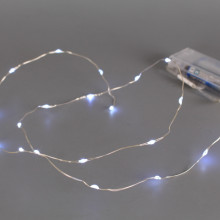 Коледни 20 LED COLD лампички - 1 метър