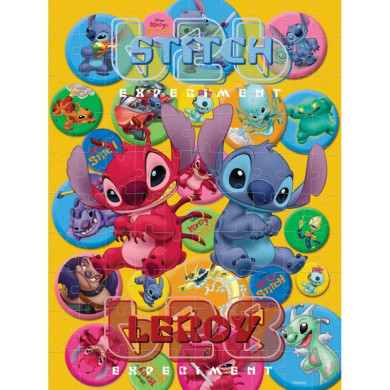 Пъзел лентикулярен 3D STITCH - 100 елемента