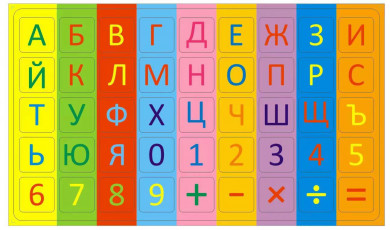 К-т ВЕГА - Дървени магнитни цифри и буквите на българската азбука