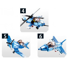 Конструктор Самолет изстребител - 6 в 1