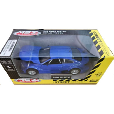 Метална кола BMW M3 DTM с отварящи се врати - PULL BACK - (1:32)