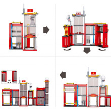 Конструктор Пожарна станция с пожарни машини