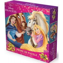 Пъзел лентикулярен 3D DISNEY PRINCESS - 100 елемента