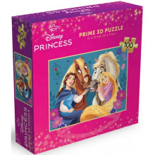 Пъзел лентикулярен 3D DISNEY PRINCESS - 100 елемента