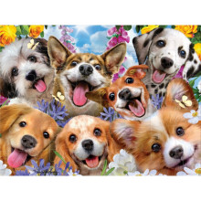 Пъзел лентикулярен 3D PUPPY SELFIE - 48 елемента