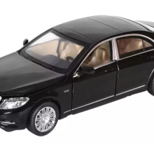 Метална кола MERCEDES - BENZ S 600 с отварящи се врати - PULL BACK - (1:32)