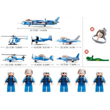 Конструктор Самолет изстребител - 6 в 1